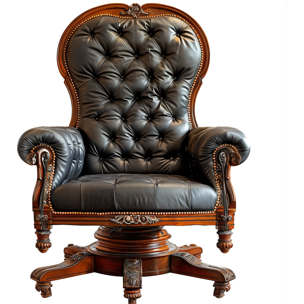Captains chair isolated on transparent background png
