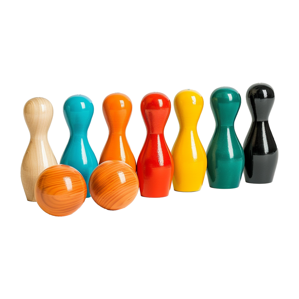 Interesting toy bowling isolated on transparent background png