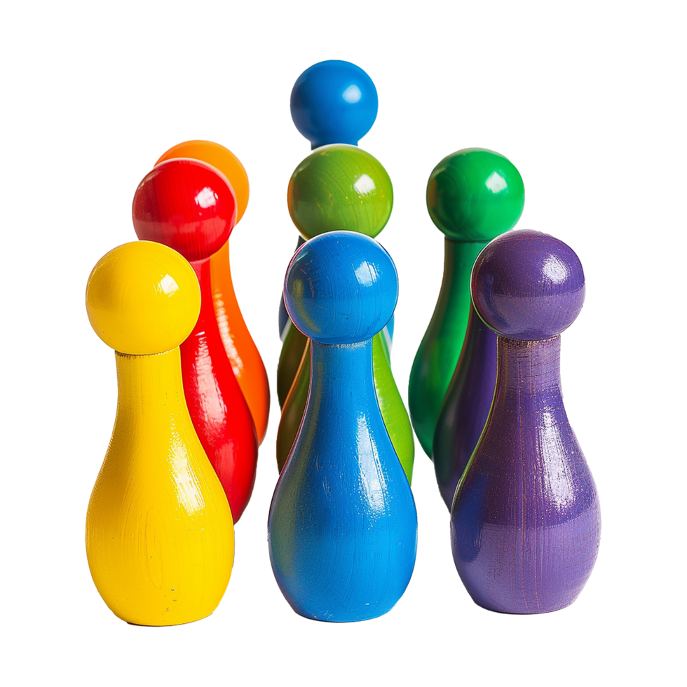 Interesting toy bowling isolated on transparent background png