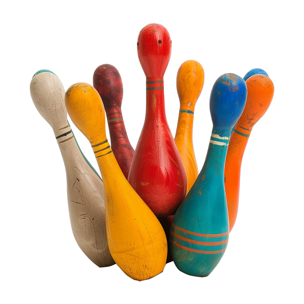 Interesting toy bowling isolated on transparent background png