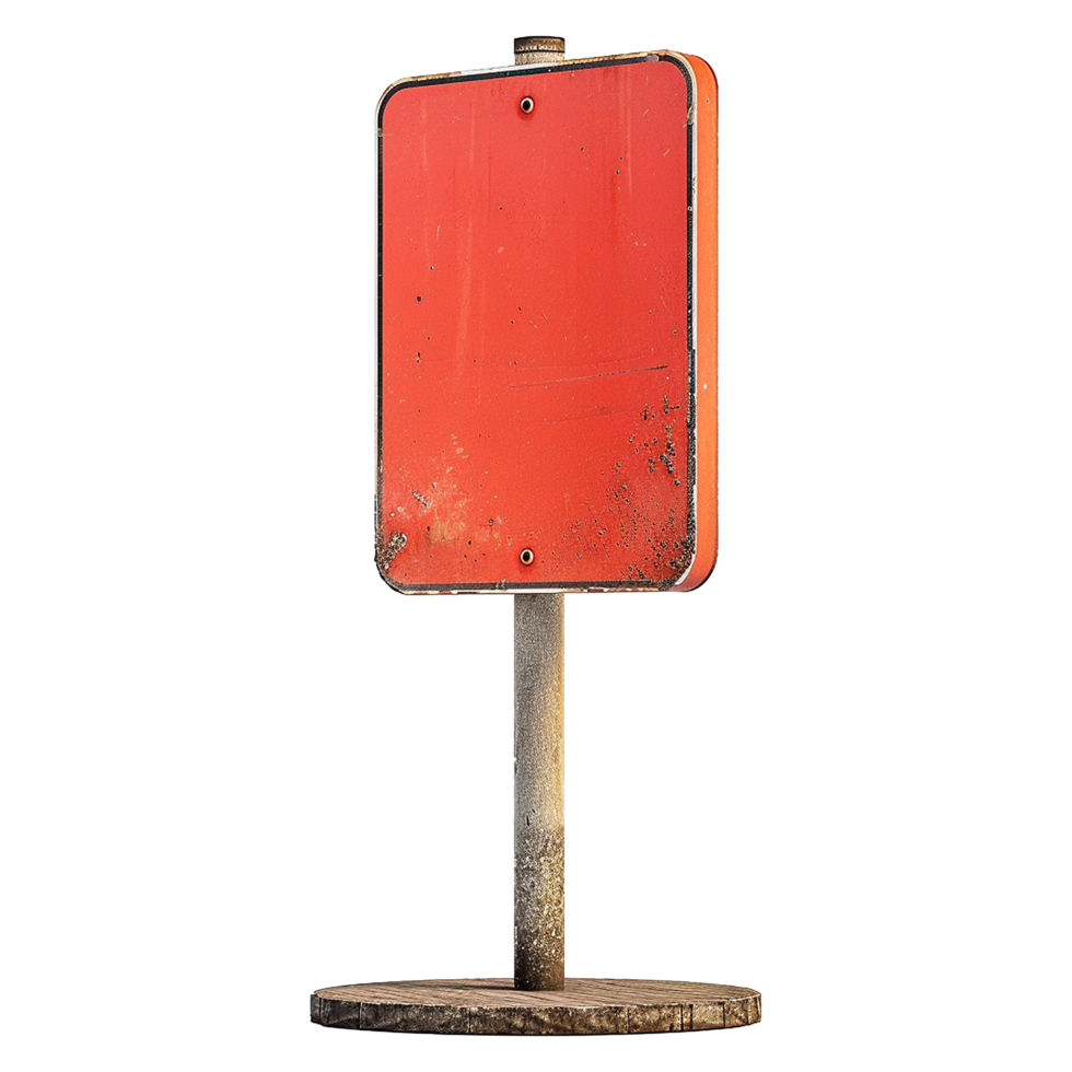 Road sign isolated on a transparent background png