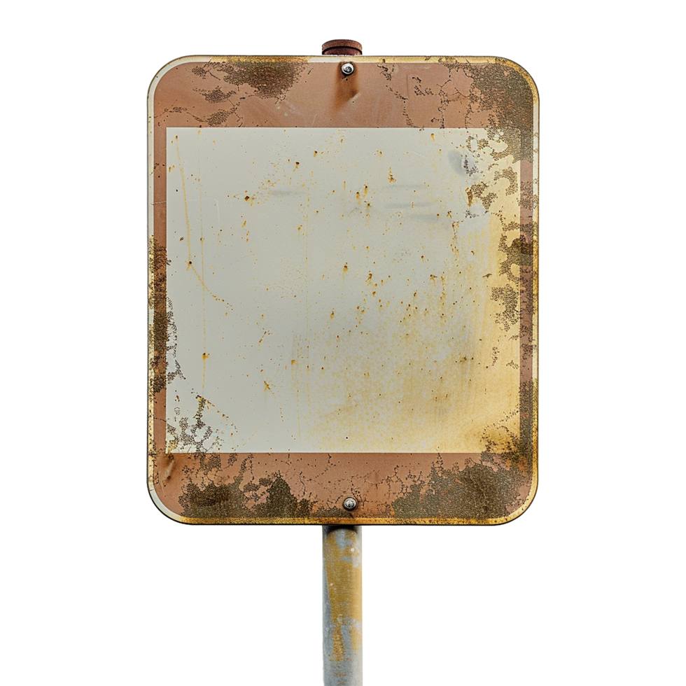 Road sign isolated on a transparent background png
