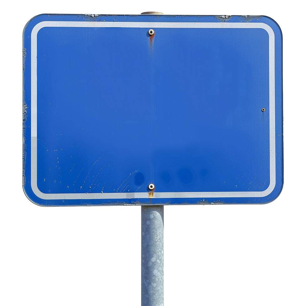 Road sign isolated on a transparent background png