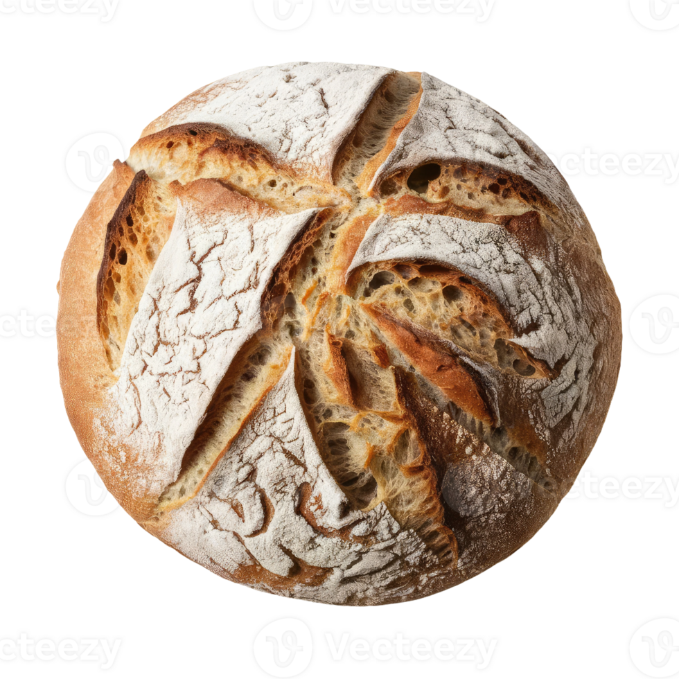 Sourdough Bread on Transparent Background png