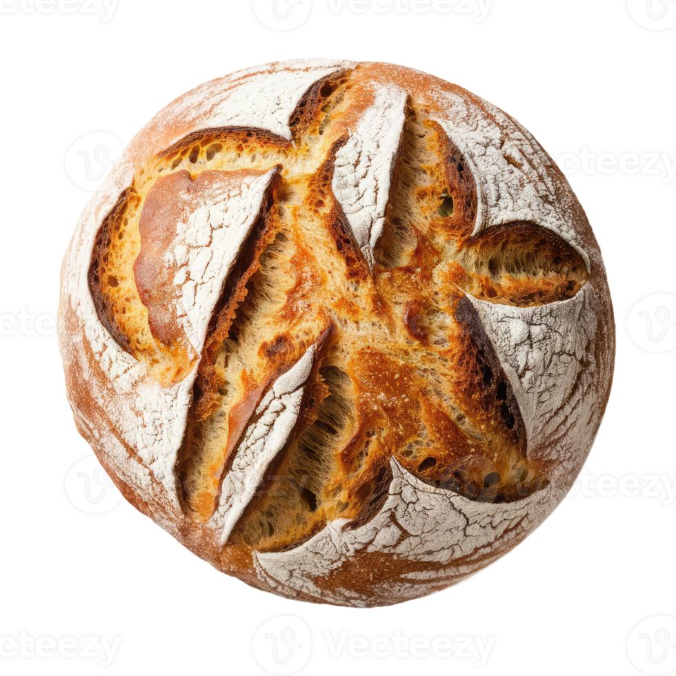 Sourdough Bread on Transparent Background png