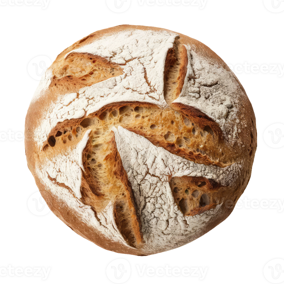 Sourdough Bread on Transparent Background png