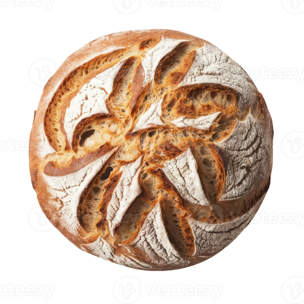 Sourdough Bread on Transparent Background png