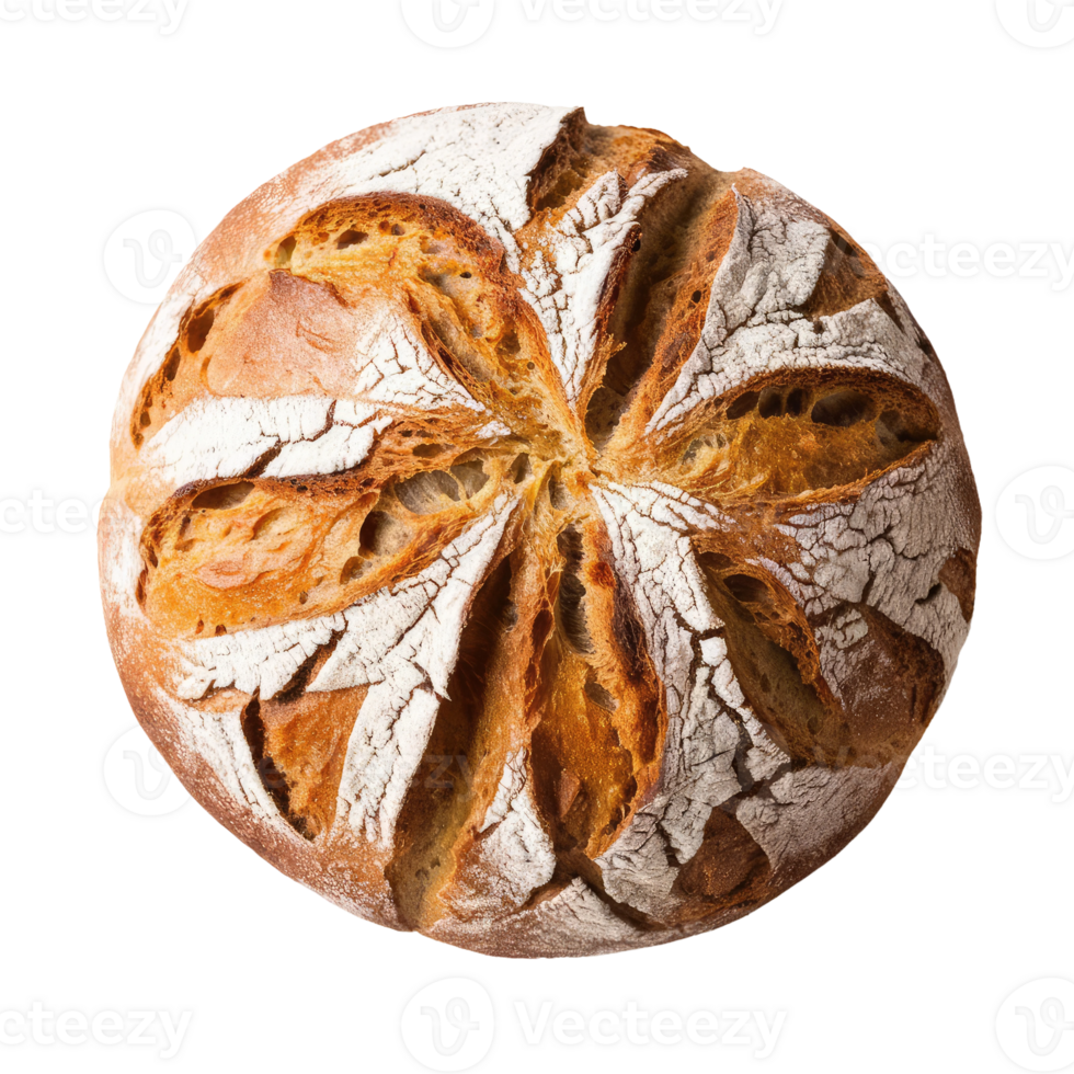 Sourdough Bread on Transparent Background png
