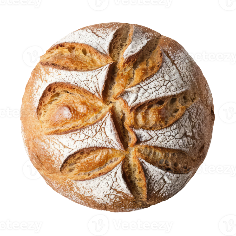Sourdough Bread on Transparent Background png