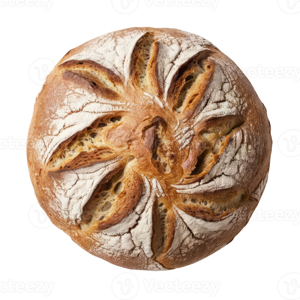 Sourdough Bread on Transparent Background png