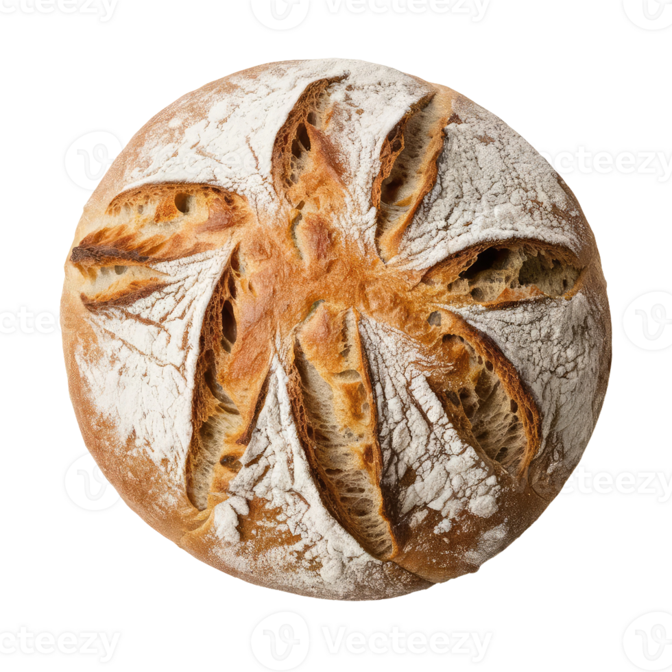 Sourdough Bread on Transparent Background png