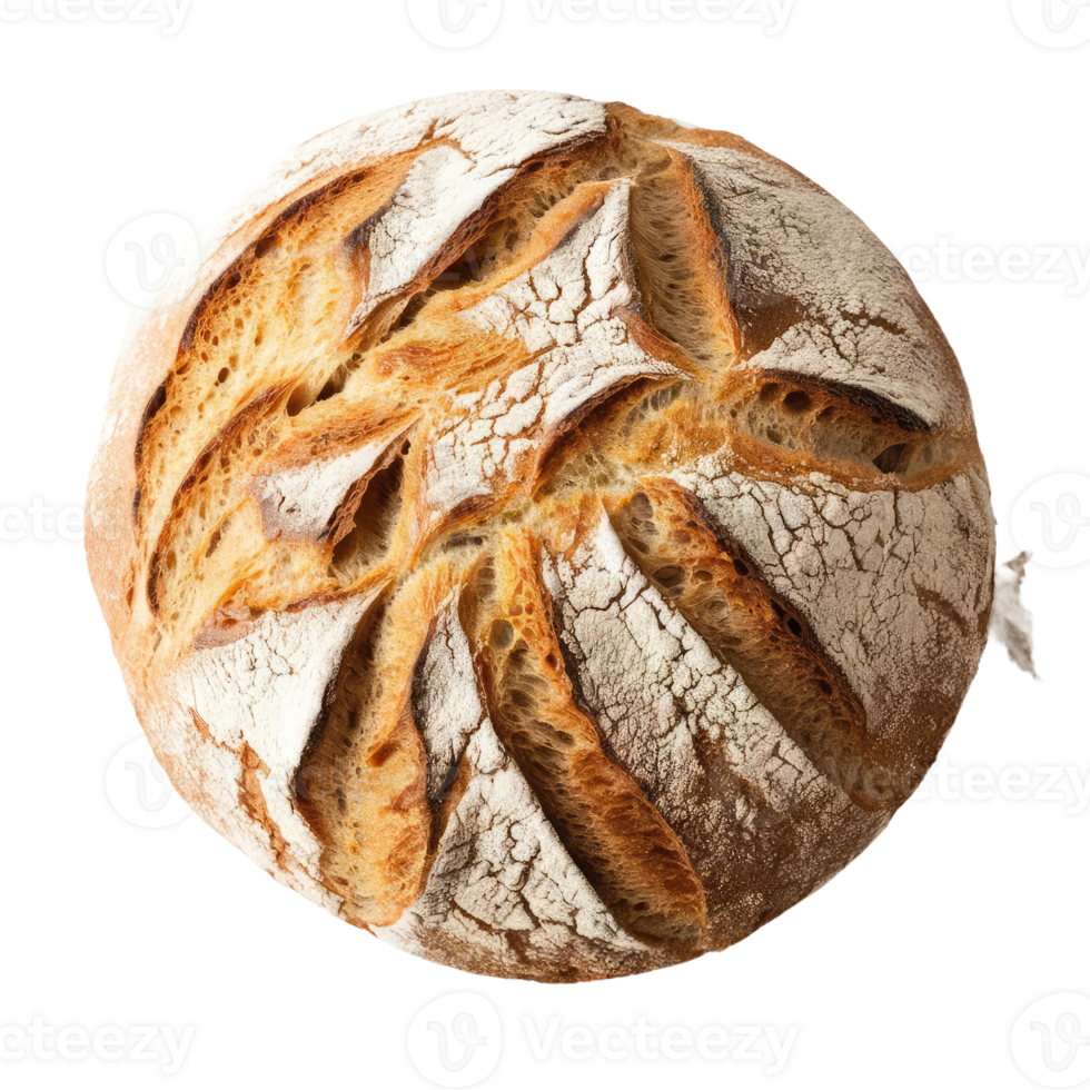 Sourdough Bread on Transparent Background png