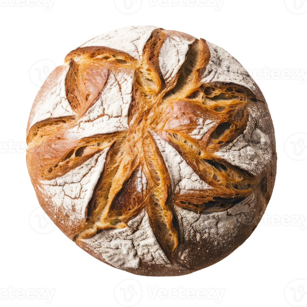 Sourdough Bread on Transparent Background png