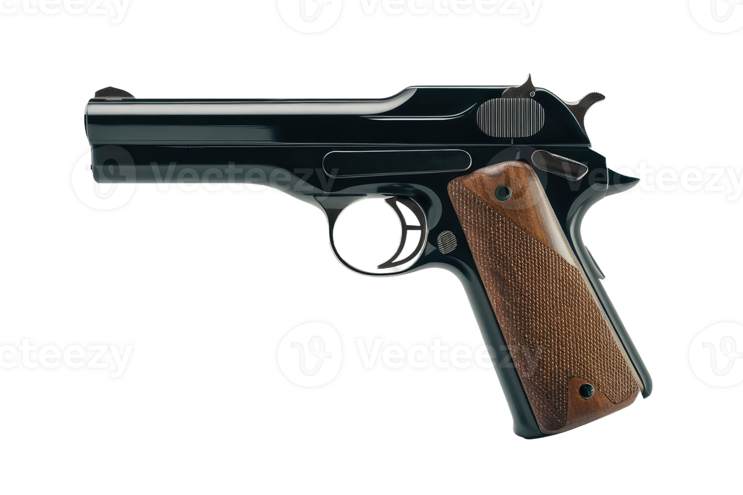 Close-up of a semi-automatic pistol png