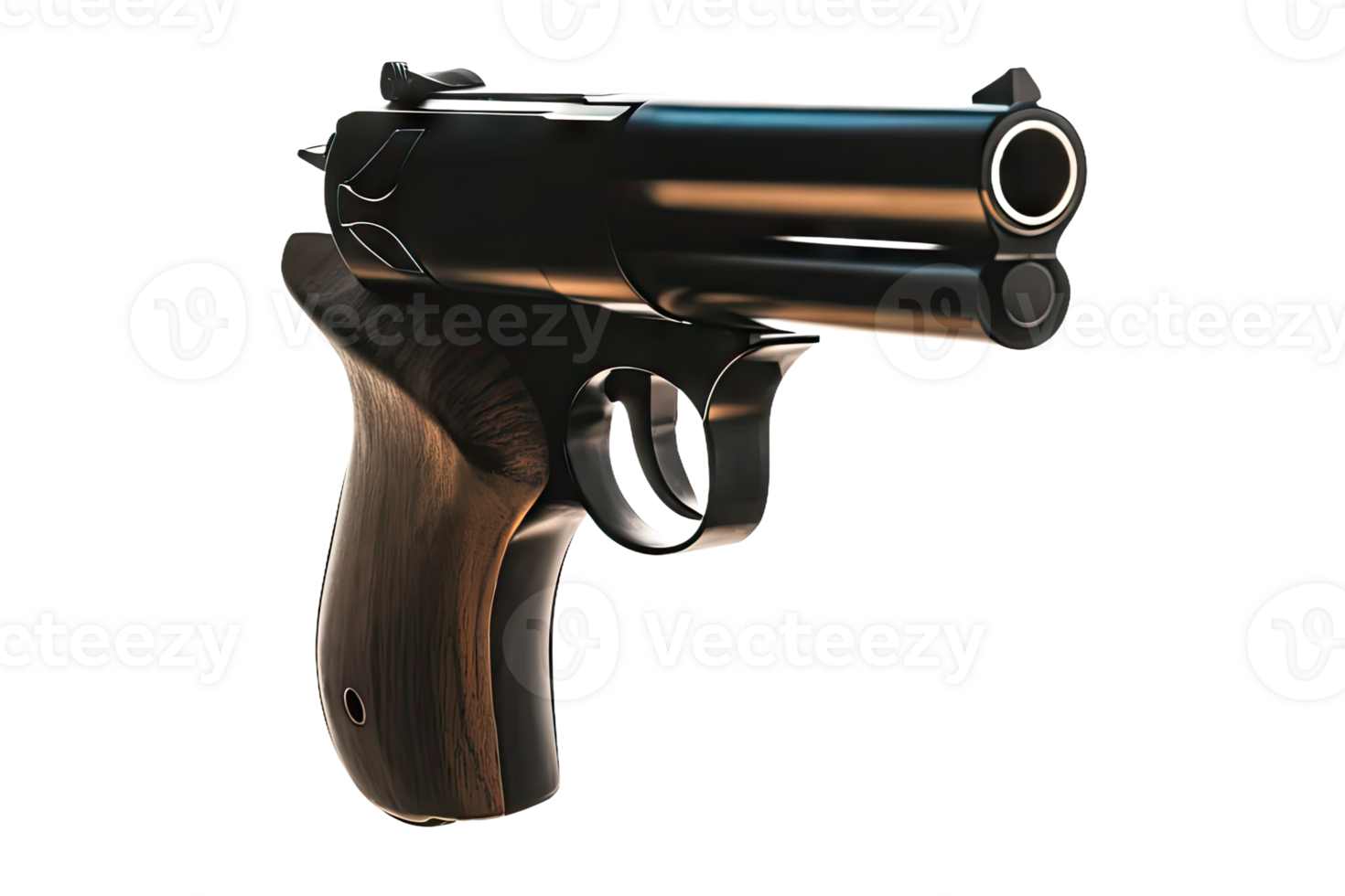 Close-up of a semi-automatic pistol png