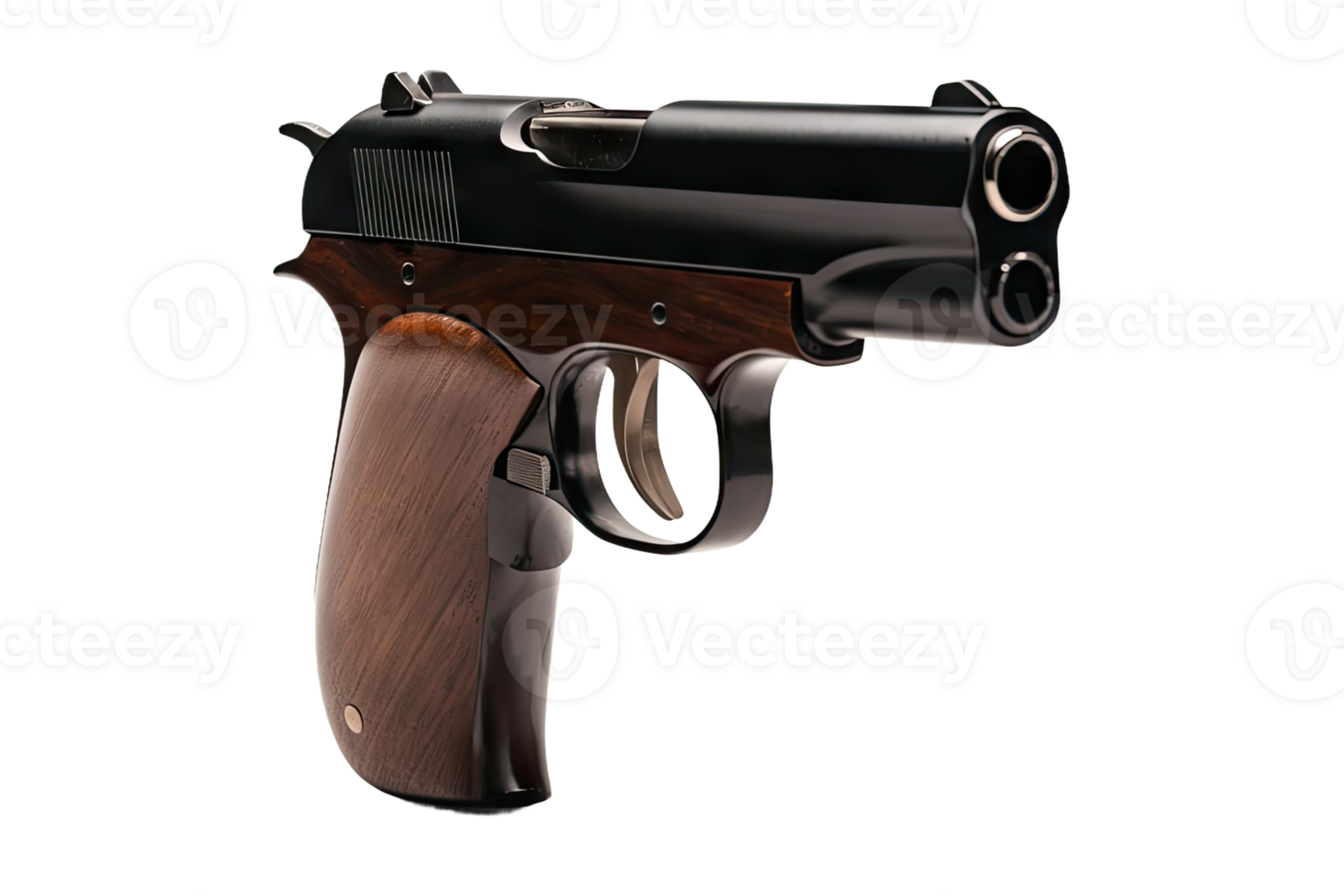 Close-up of a semi-automatic pistol png