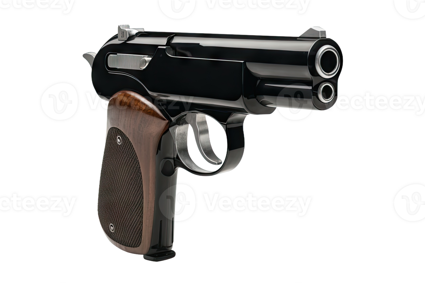 Close-up of a semi-automatic pistol png