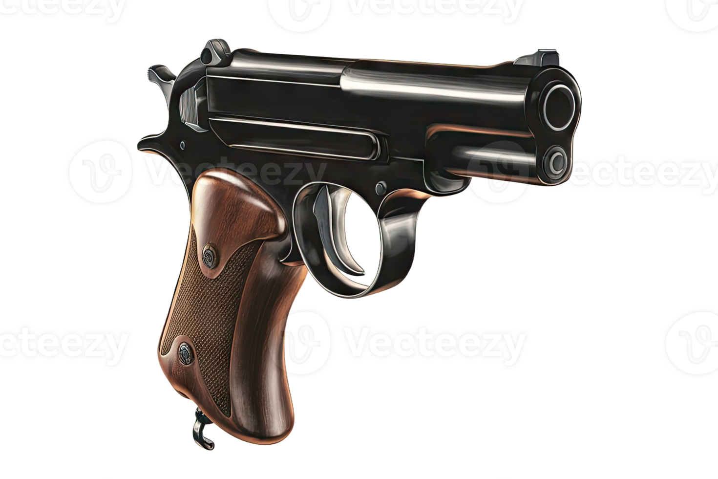 Close-up of a semi-automatic pistol png