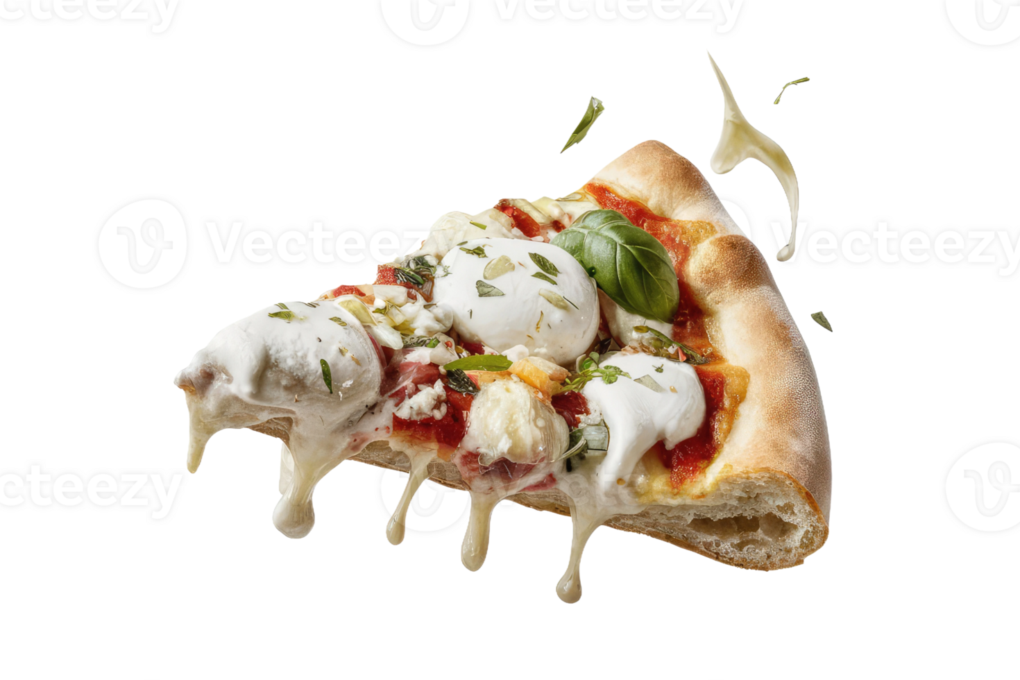 isolated pizza on transparent background png
