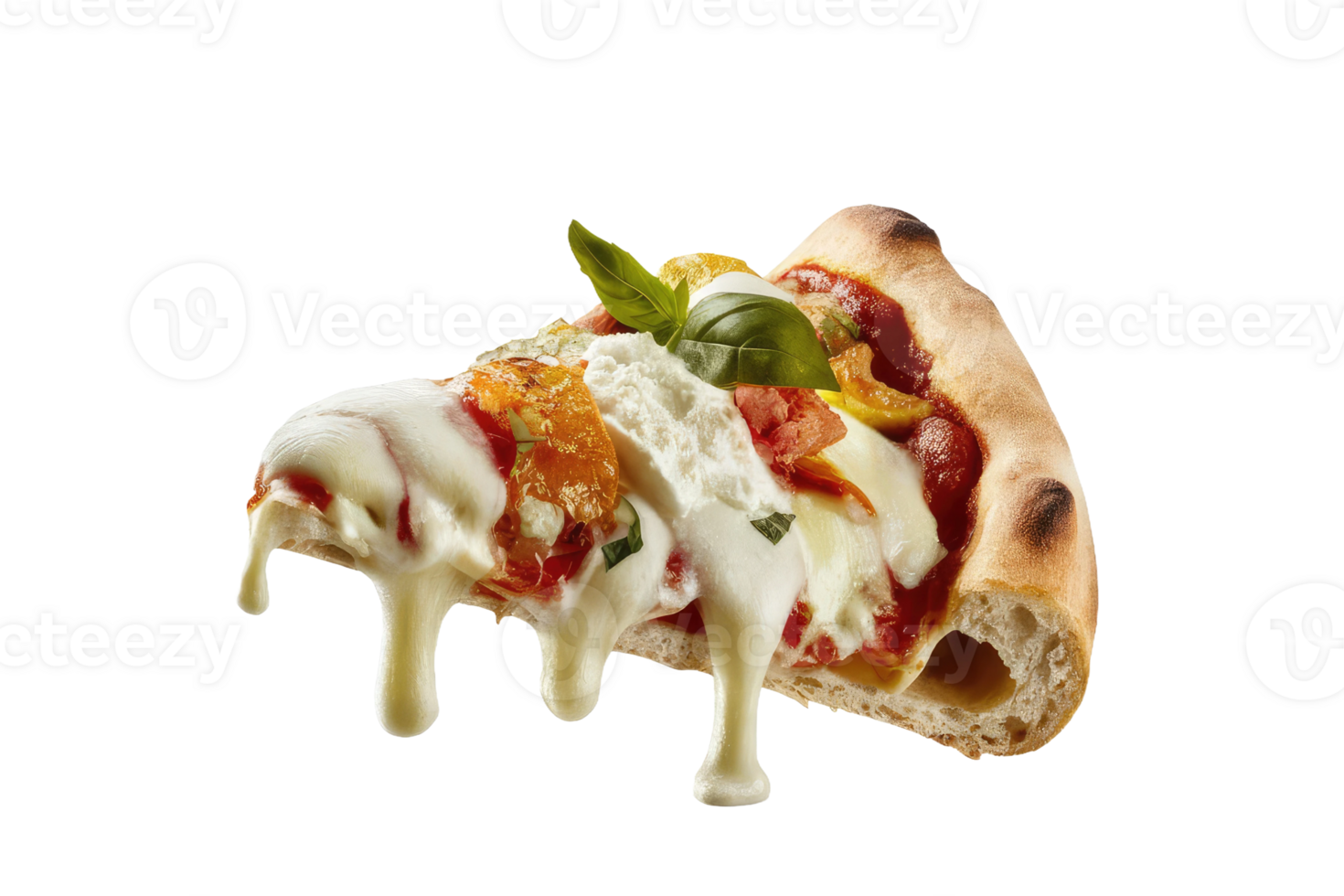 isolated pizza on transparent background png