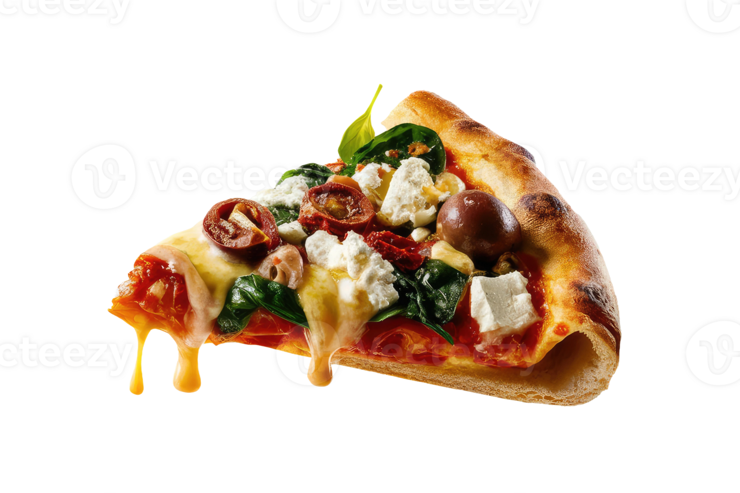 isolated pizza on transparent background png