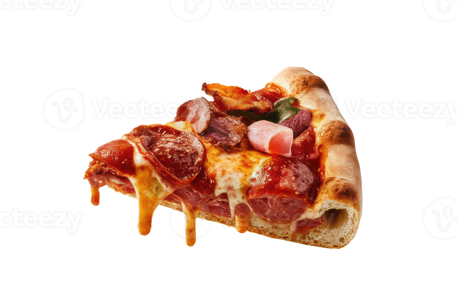 isolated pizza on transparent background png