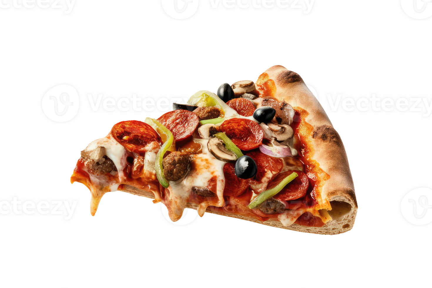 isolated pizza on transparent background png