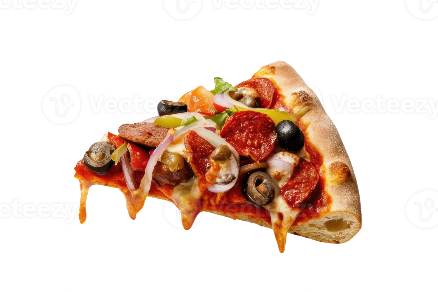 isolated pizza on transparent background png