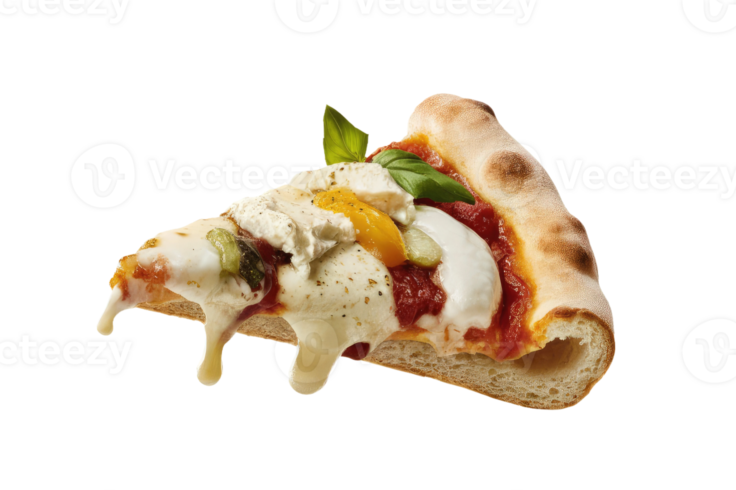 isolated pizza on transparent background png