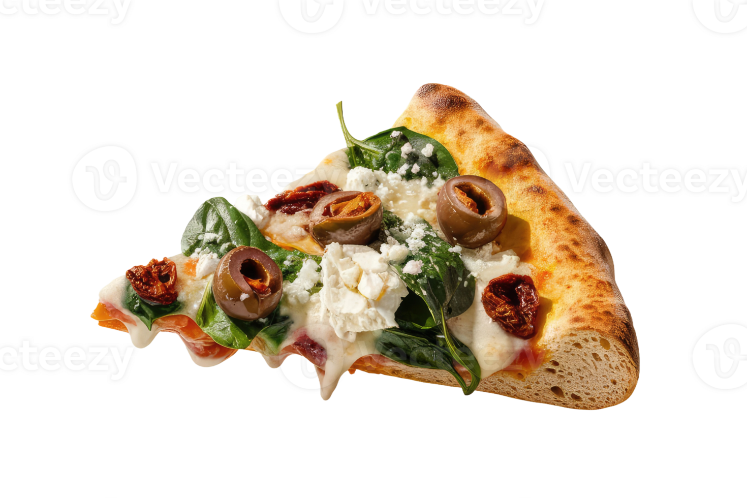 isolated pizza on transparent background png