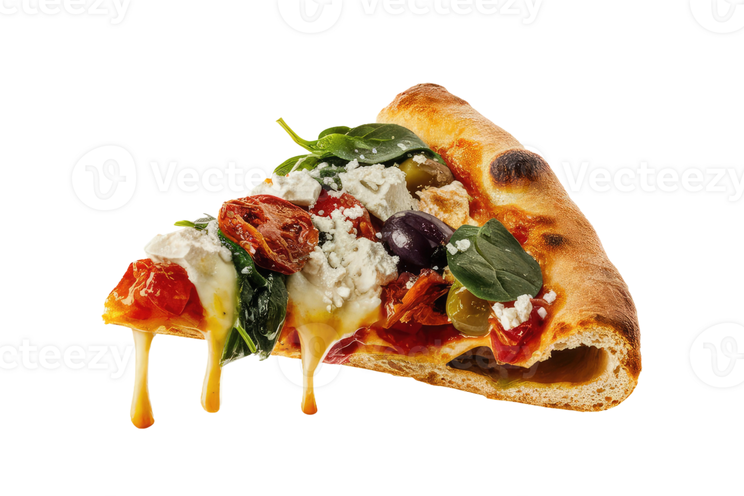 isolated pizza on transparent background png
