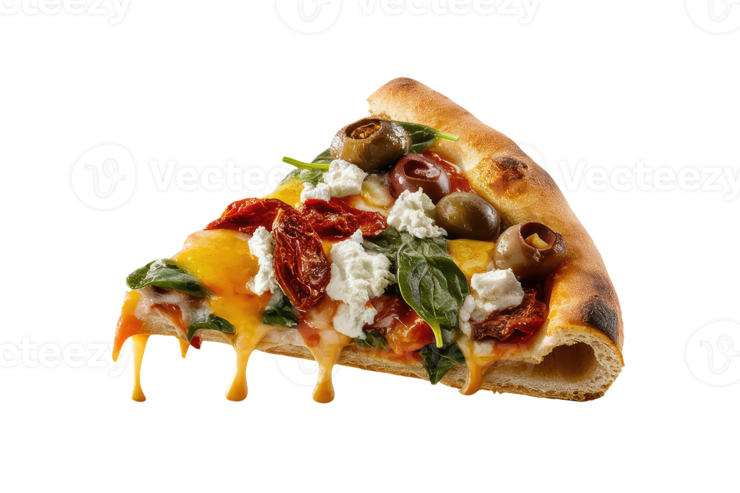 isolated pizza on transparent background png