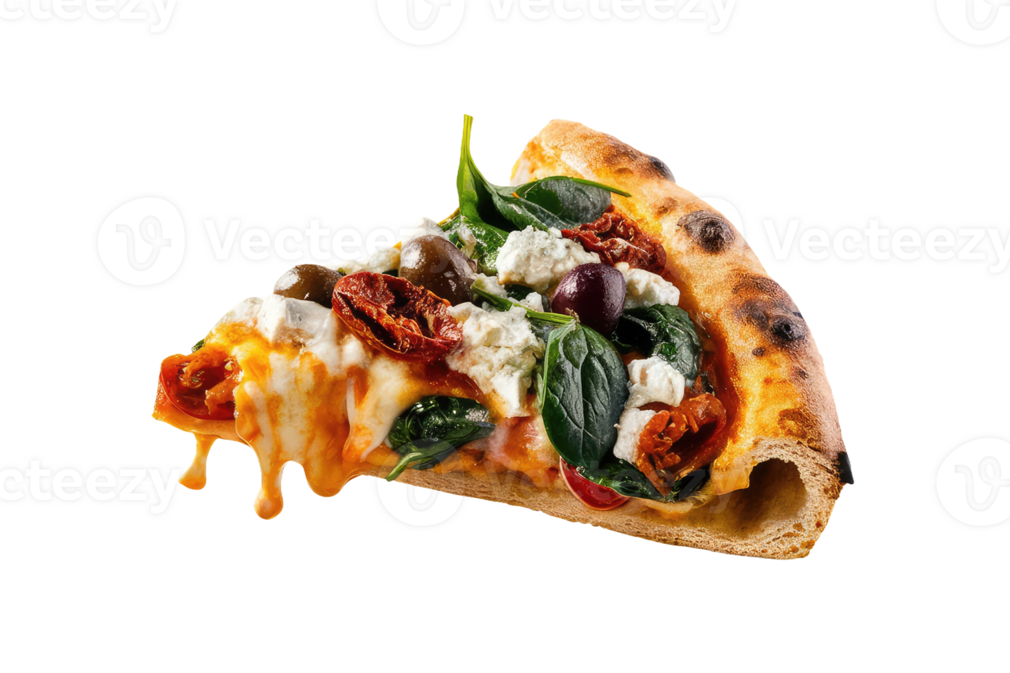 isolated pizza on transparent background png