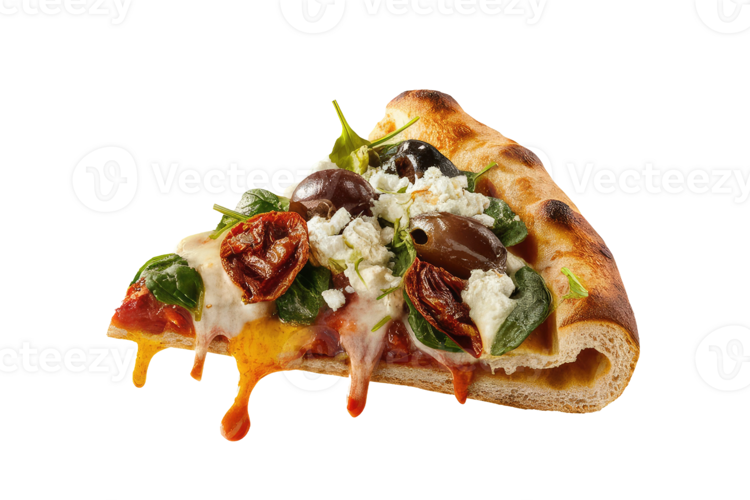 isolated pizza on transparent background png