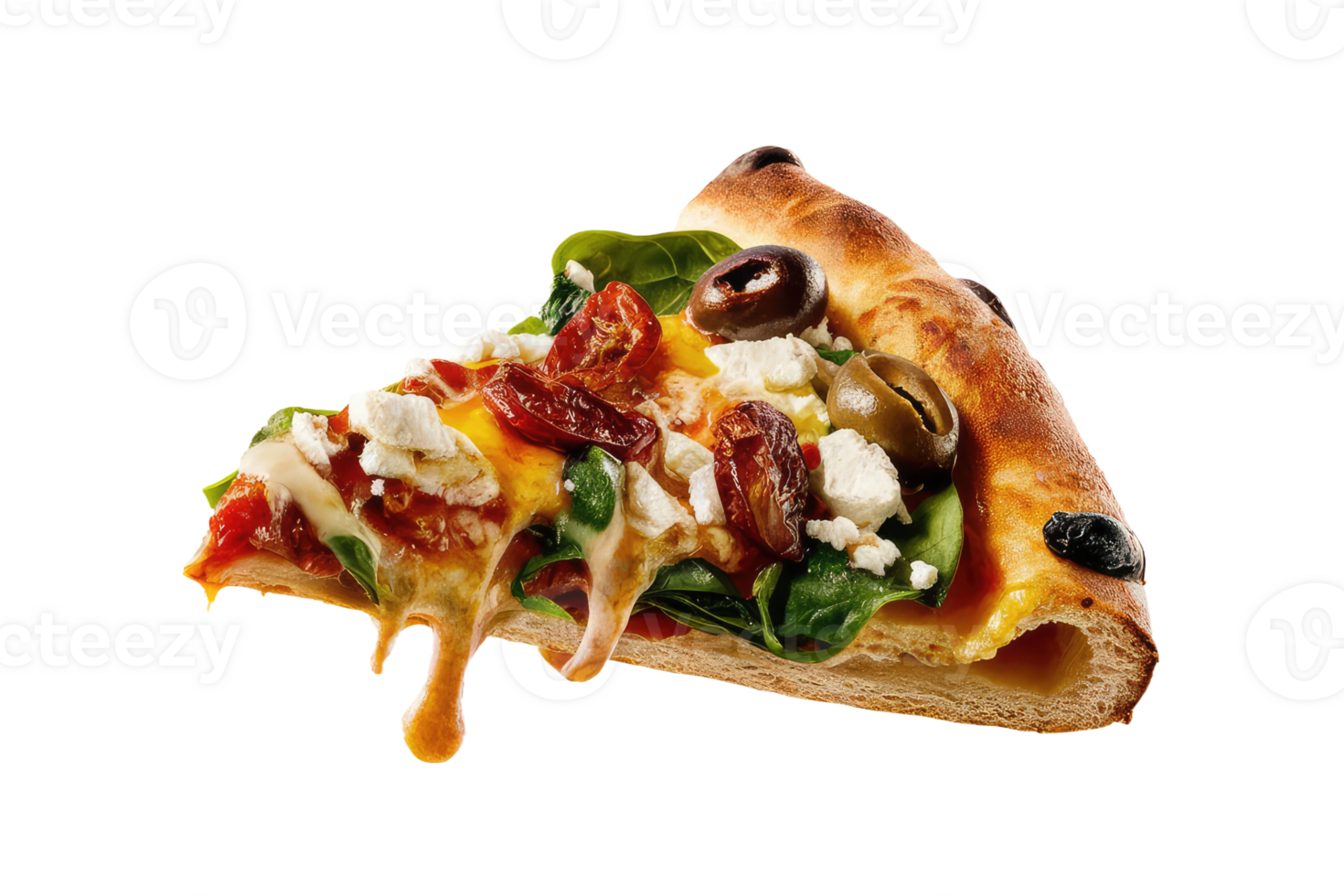 isolated pizza on transparent background png
