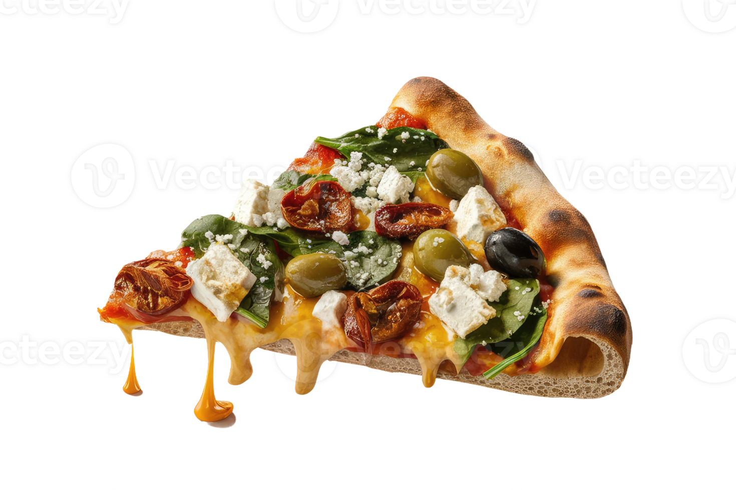 isolated pizza on transparent background png