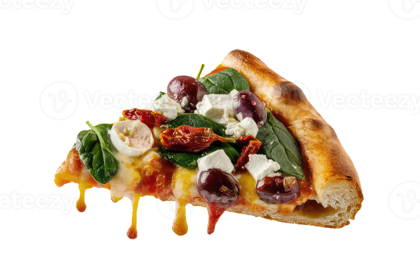 isolated pizza on transparent background png