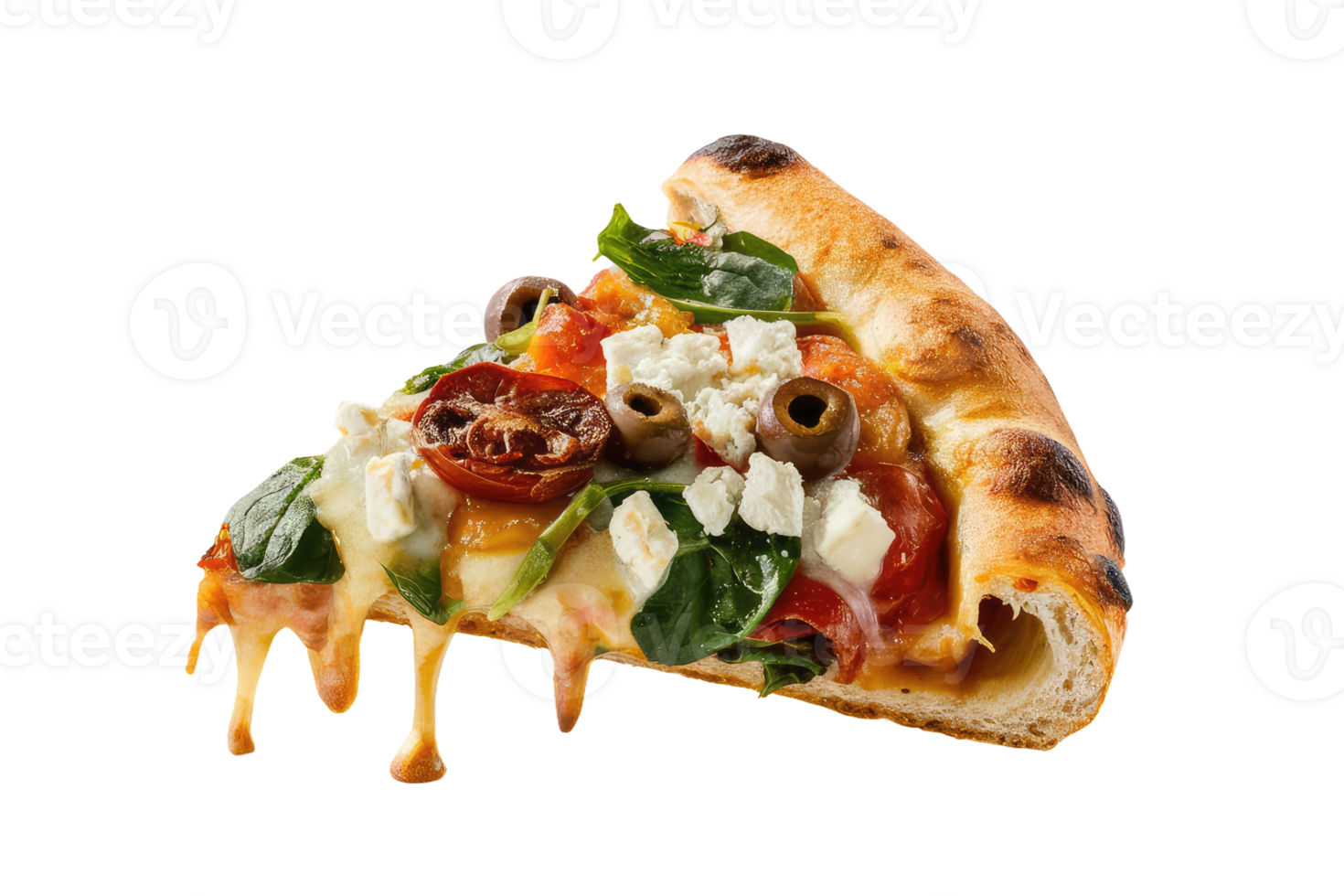 isolated pizza on transparent background png