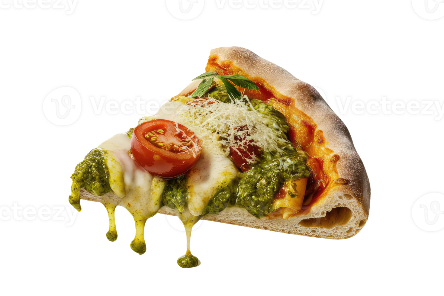 isolated pizza on transparent background png