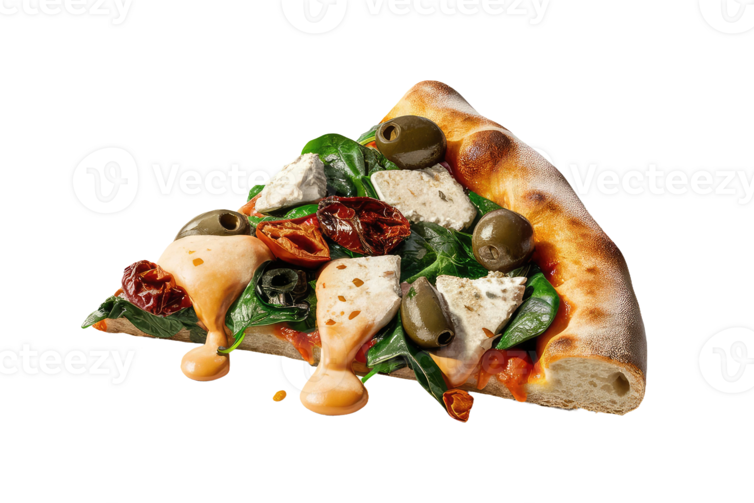 isolated pizza on transparent background png