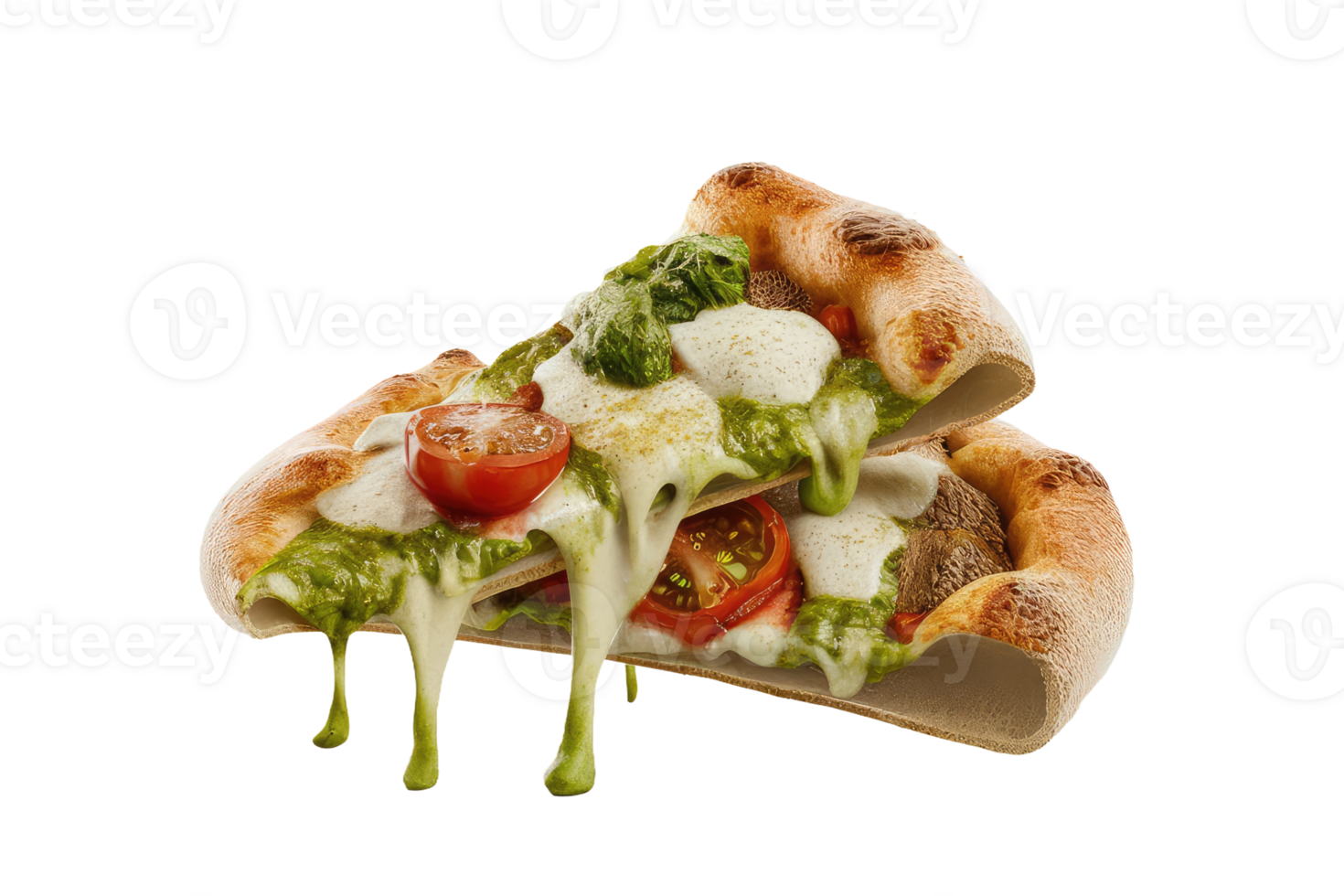 isolated pizza on transparent background png