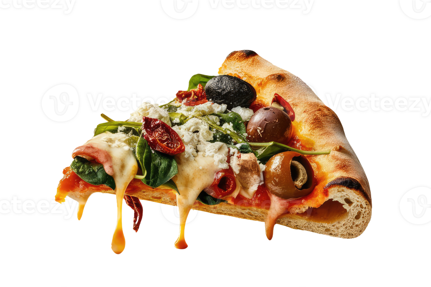 isolated pizza on transparent background png