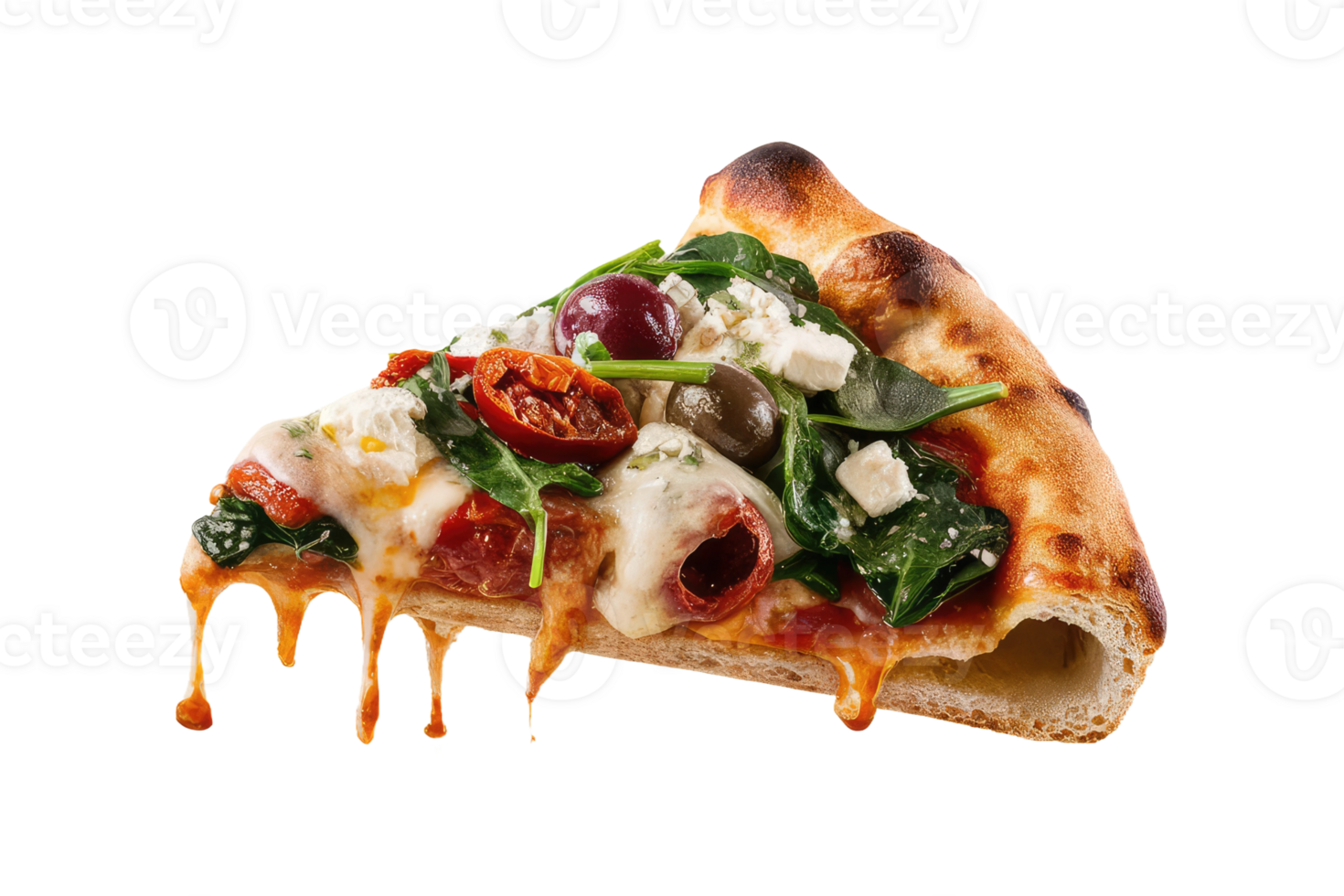 isolated pizza on transparent background png