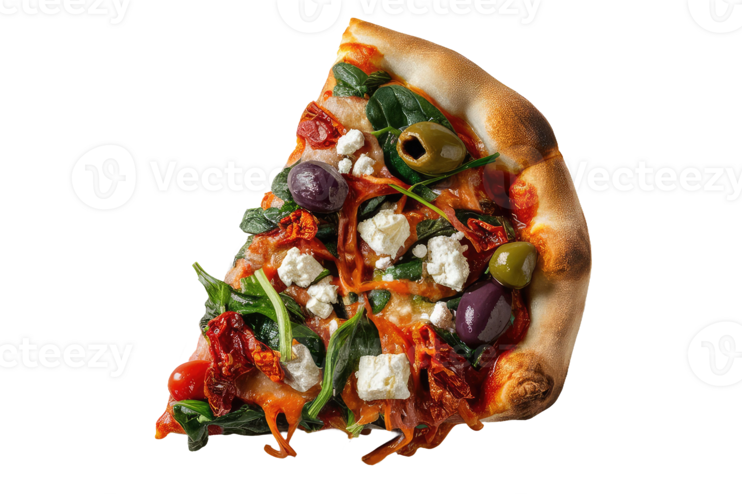 isolated pizza on transparent background png