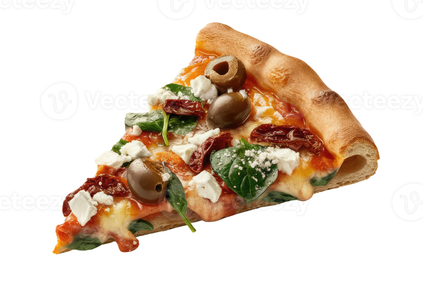 isolated pizza on transparent background png