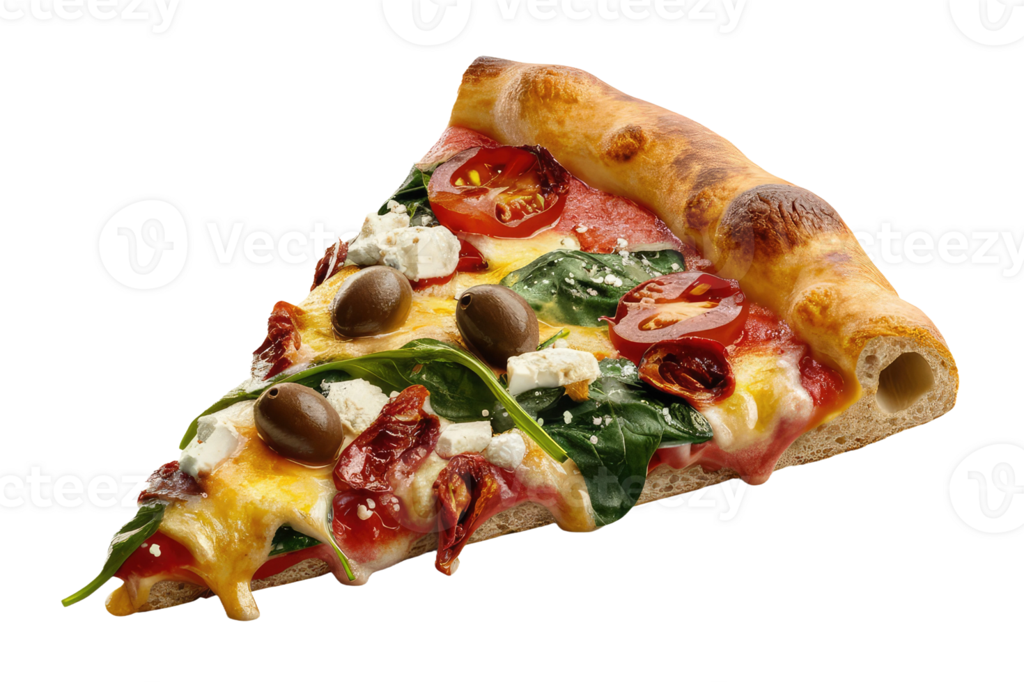 isolated pizza on transparent background png