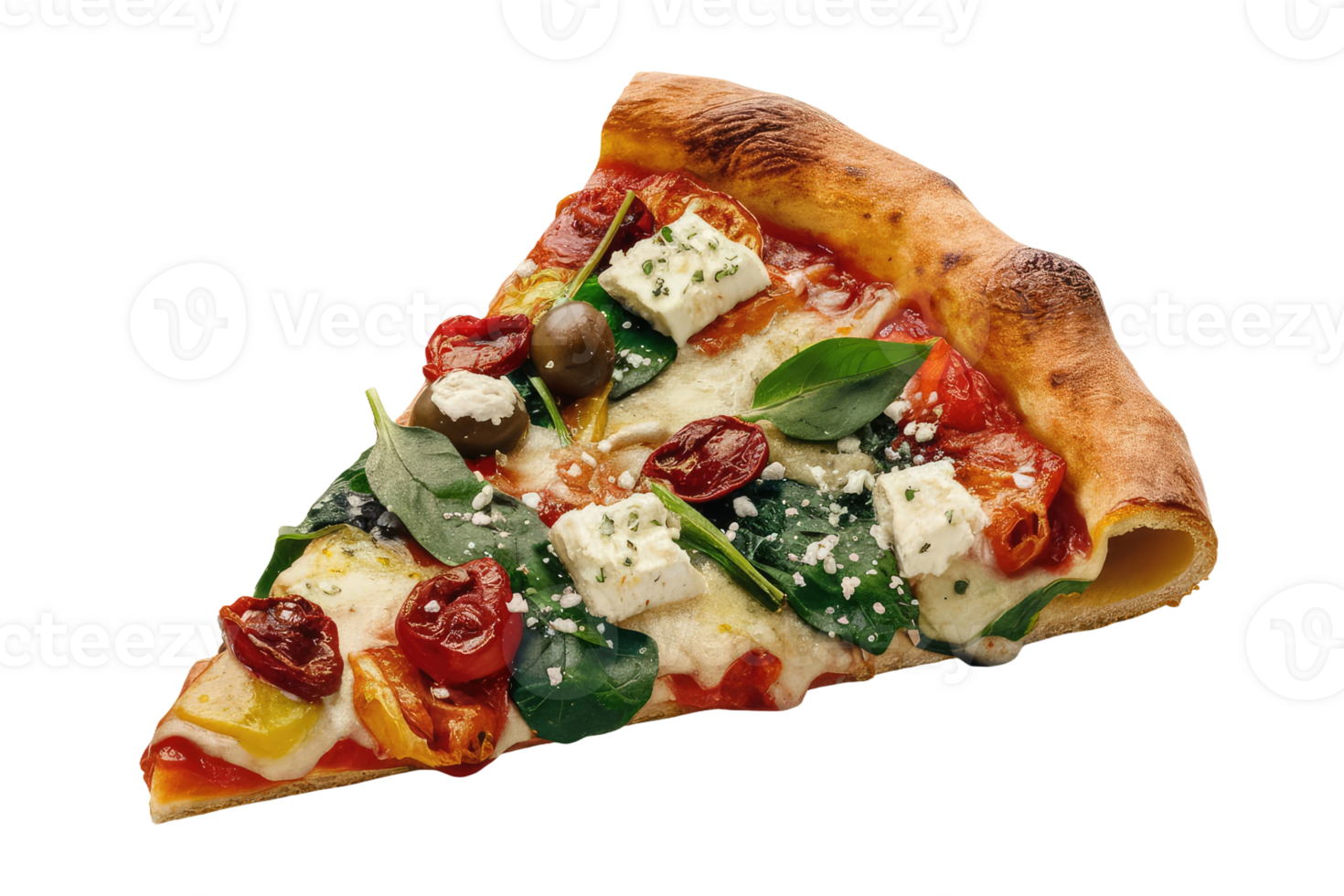 isolated pizza on transparent background png