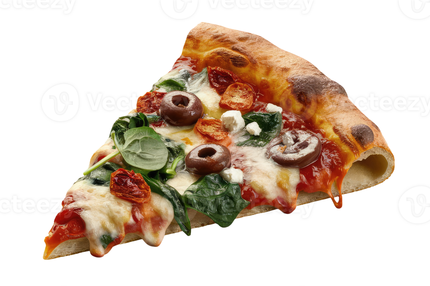 isolated pizza on transparent background png