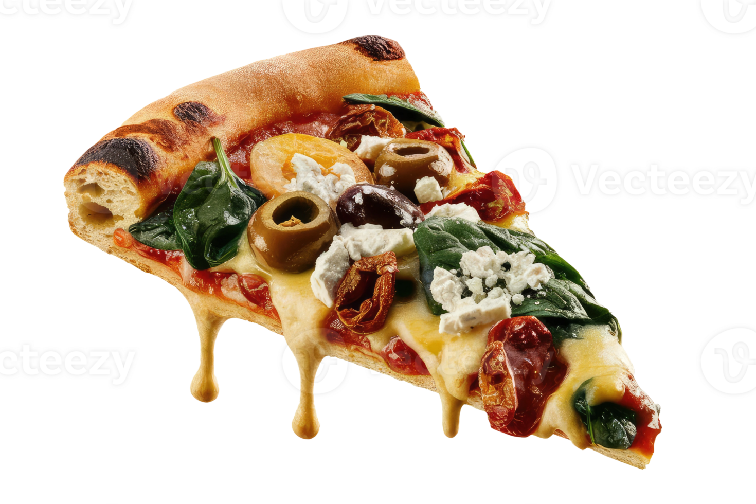 isolated pizza on transparent background png