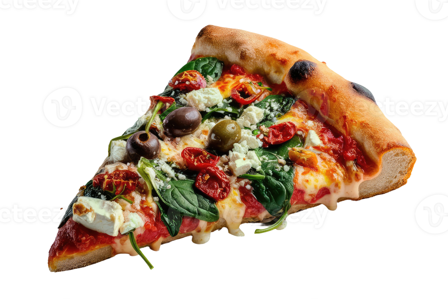 isolated pizza on transparent background png